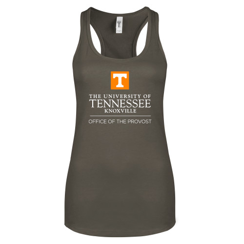  Next Level Womens Charcoal Racerback Tank - Office of Provost Centered