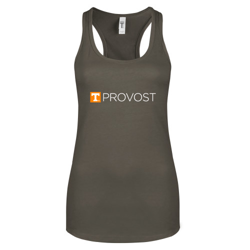  Next Level Womens Charcoal Racerback Tank - Office of Provost One Line