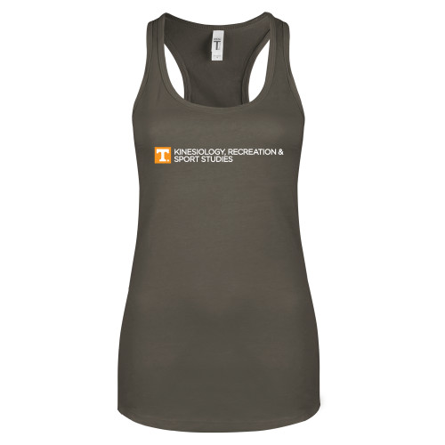  Next Level Womens Charcoal Racerback Tank - Kinesiology Recreation and Sport Studies