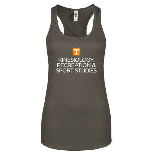  Next Level Womens Charcoal Racerback Tank - Kinesiology Recreation and Sport Studies