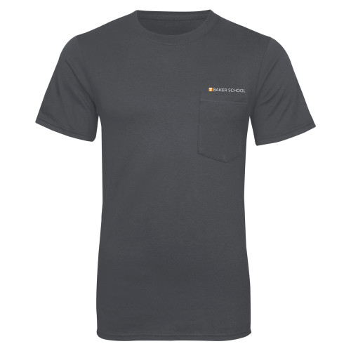  Charcoal T Shirt w/Pocket - UTK - Baker School Simplified