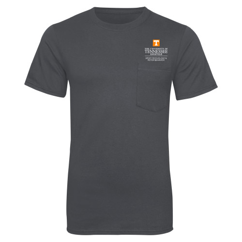  Charcoal T Shirt w/Pocket - Sport Psychology and Motor Behavior - UTK