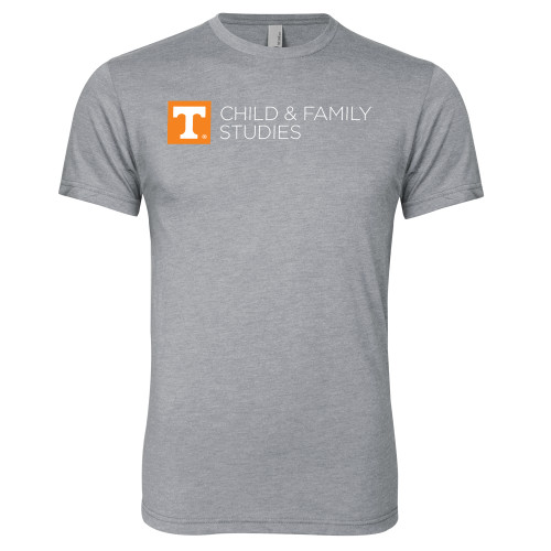  Next Level Heather Grey Triblend Tee - Child and Family Studies