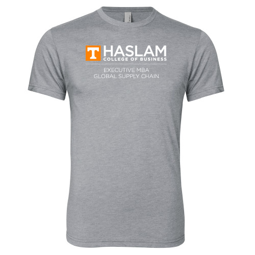  Next Level Heather Grey Triblend Tee - Haslam Global Supply Chain Centered