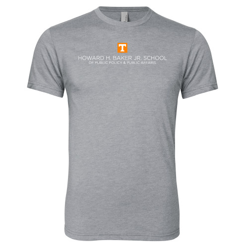  Next Level Heather Grey Triblend Tee - UTK - Baker School of Public Policy and Public Affairs