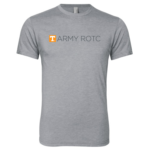  Next Level Heather Grey Triblend Tee - UTK - Army ROTC Flat