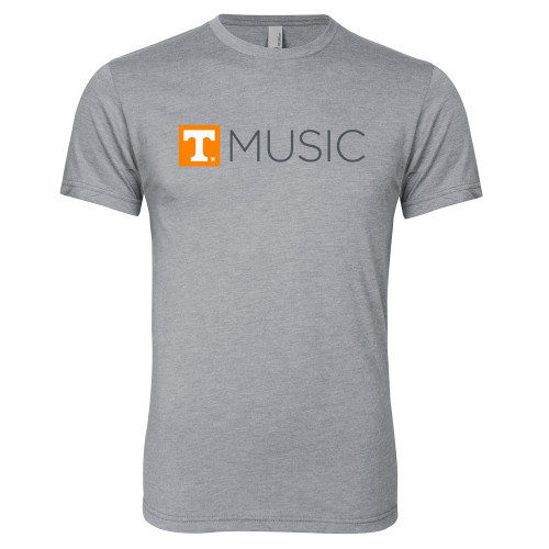  Next Level Heather Grey Triblend Tee - UT Knoxville Music