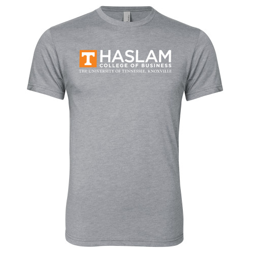  Next Level Heather Grey Triblend Tee - HASLAM College of Business