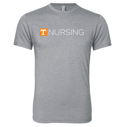  Next Level Heather Grey Triblend Tee - Nursing