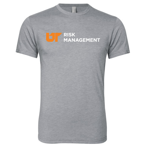  Next Level Heather Grey Triblend Tee - Risk Management