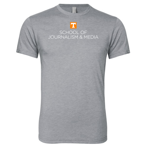  Next Level Heather Grey Triblend Tee - UT Knoxville School of Journalism and Media