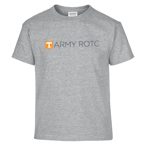  Youth Grey T Shirt - UTK - Army ROTC Flat