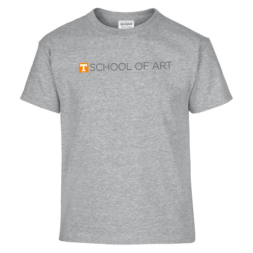  Youth Grey T Shirt - School of Art Horizontal