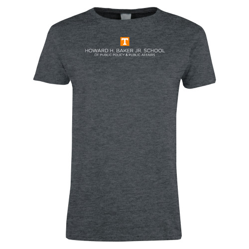  Womens Dark Heather Short Sleeve Tee - UTK - Baker School of Public Policy and Public Affairs