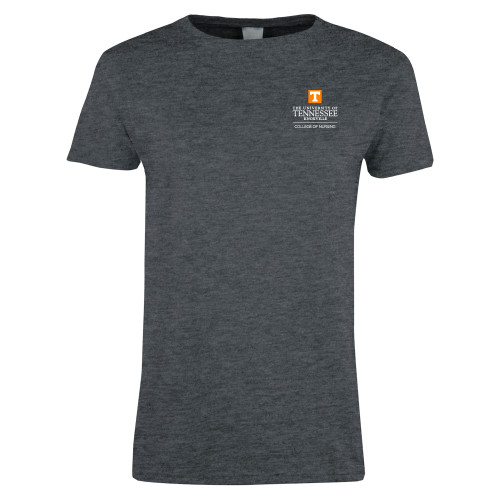  Womens Dark Heather Short Sleeve Tee - College of Nursing