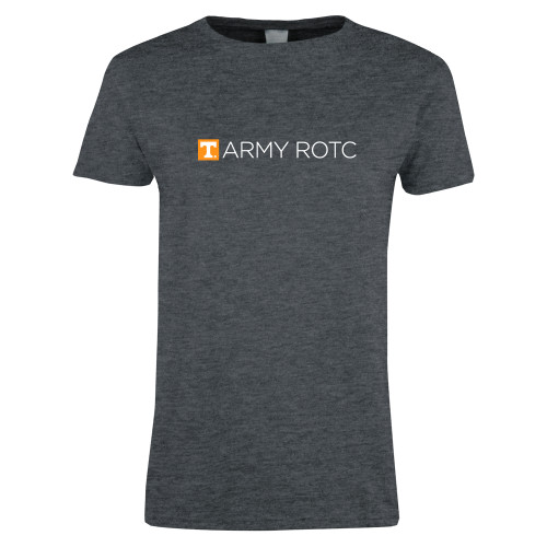  Womens Dark Heather Short Sleeve Tee - UTK - Army ROTC Flat