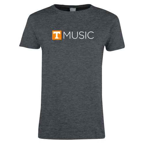  Womens Dark Heather Short Sleeve Tee - UT Knoxville Music