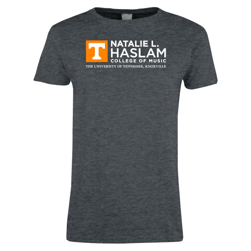  Womens Dark Heather Short Sleeve Tee - Natalie L Haslam College of Music - UTK