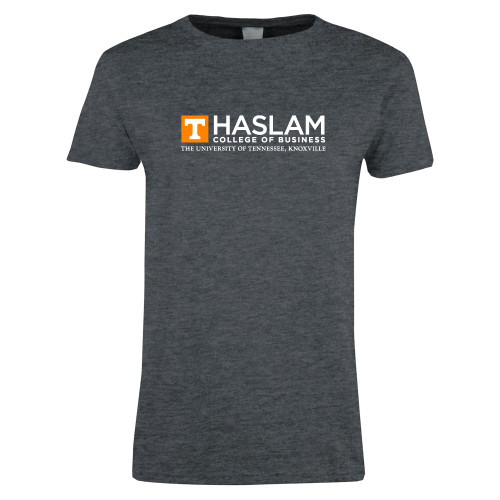  Womens Dark Heather Short Sleeve Tee - HASLAM College of Business