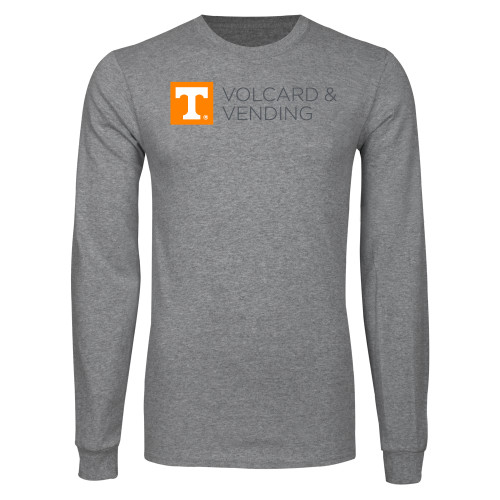  Grey Long Sleeve T Shirt - Volcard and Vending