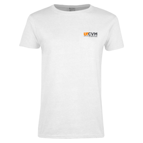  Womens White Short Sleeve Tee - College of Veterinary Medicine