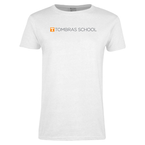  Womens White Short Sleeve Tee - Tombras School