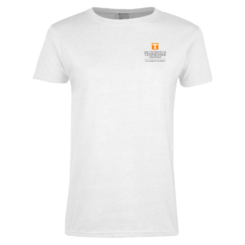  Womens White Short Sleeve Tee - College of Nursing