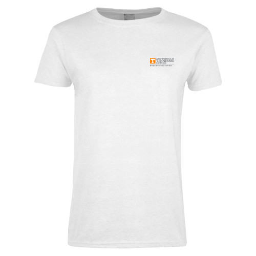  Womens White Short Sleeve Tee - UTK - Office of Shared Services