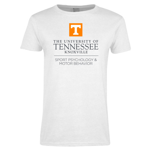  Womens White Short Sleeve Tee - Sport Psychology and Motor Behavior - UTK