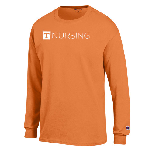  Champion Spirit Orange Long Sleeve T Shirt - Nursing