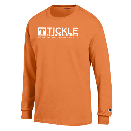  Champion Spirit Orange Long Sleeve T Shirt - TICKLE College of Engineering