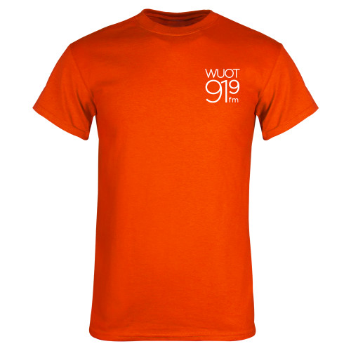  Orange T Shirt - UT Knoxville WUOT 919fm Square Logo