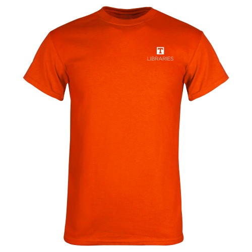  Orange T Shirt - UTK - Libraries Stacked