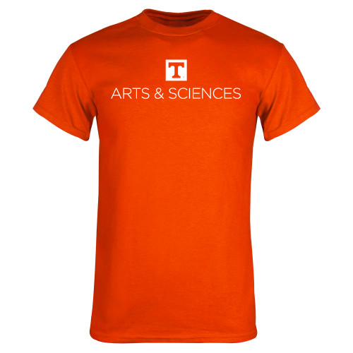  Orange T Shirt - UTK - Arts and Sciences Stacked One Line