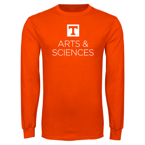  Orange Long Sleeve T Shirt - UTK - Arts and Sciences Stacked