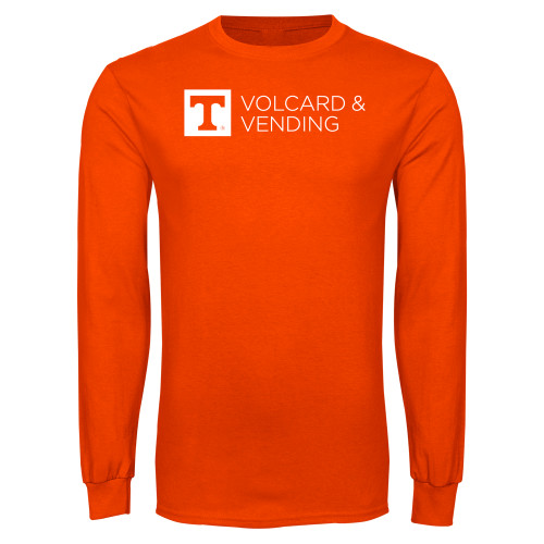  Orange Long Sleeve T Shirt - Volcard and Vending