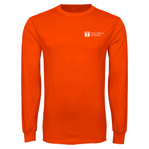  Orange Long Sleeve T Shirt - Volcard and Vending