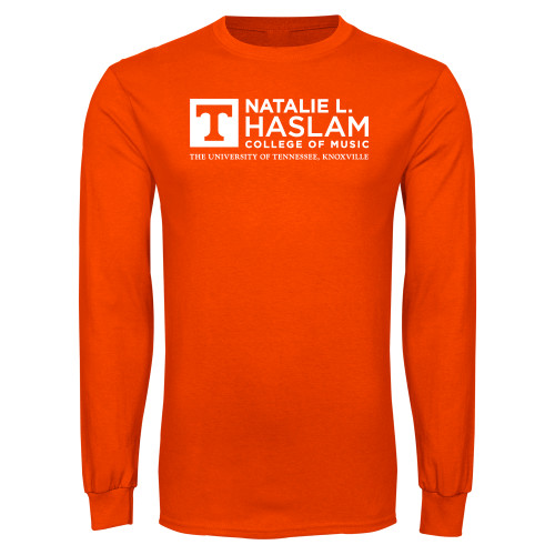  Orange Long Sleeve T Shirt - Natalie L Haslam College of Music - UTK