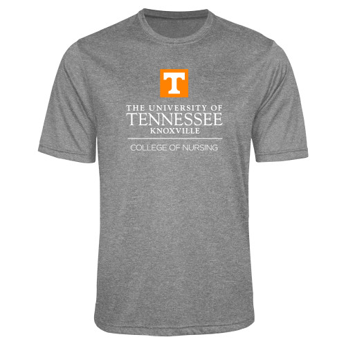  Grey Heather Performance Contender Tee - College of Nursing