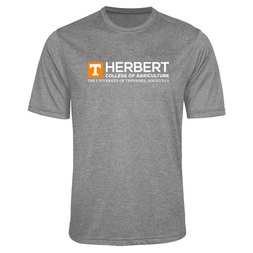  Grey Heather Performance Contender Tee - HERBERT College of Agriculture