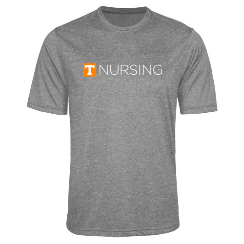  Grey Heather Performance Contender Tee - Nursing