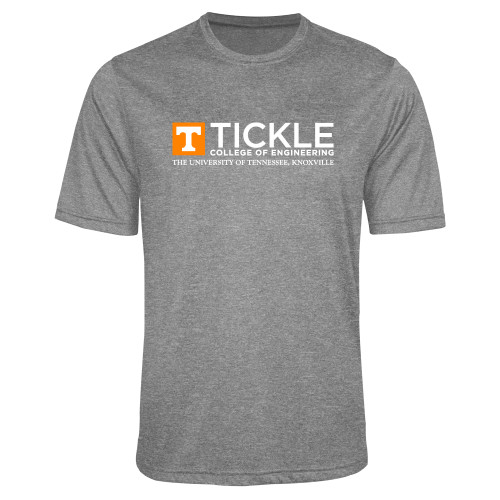  Grey Heather Performance Contender Tee - TICKLE College of Engineering