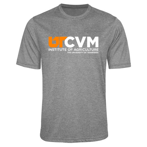  Grey Heather Performance Contender Tee - College of Veterinary Medicine