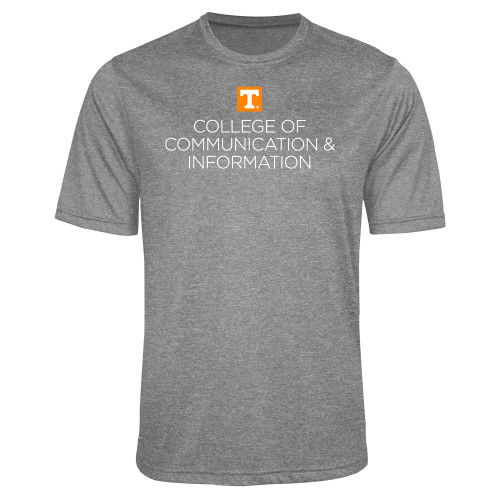  Grey Heather Performance Contender Tee - College of Communication and Information