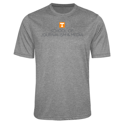  Grey Heather Performance Contender Tee - UT Knoxville School of Journalism and Media