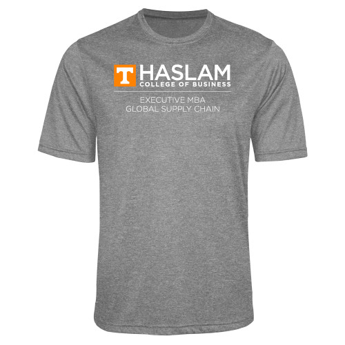  Grey Heather Performance Contender Tee - Haslam Global Supply Chain Centered