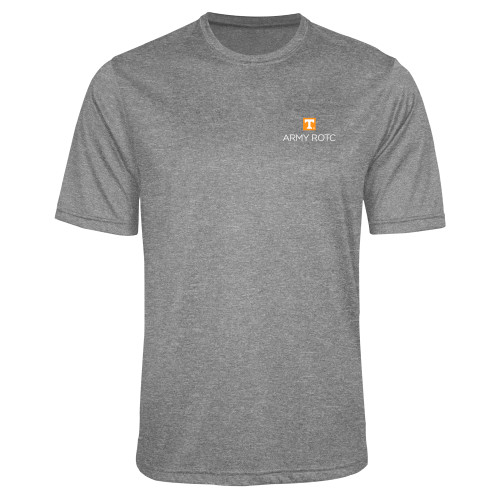  Grey Heather Performance Contender Tee - UTK - Army ROTC Stacked