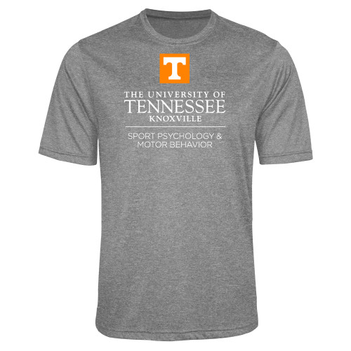  Grey Heather Performance Contender Tee - Sport Psychology and Motor Behavior - UTK