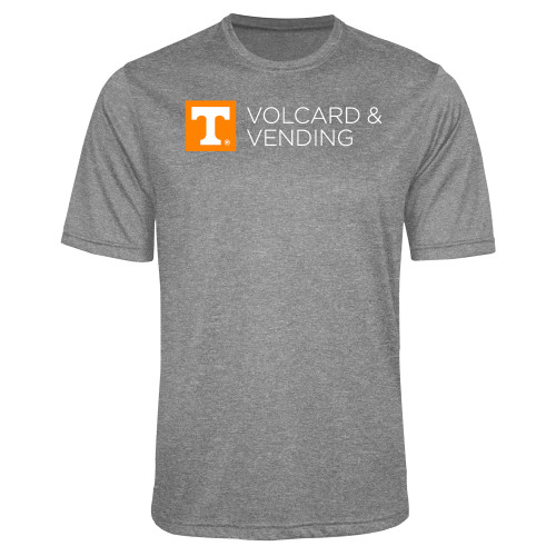  Grey Heather Performance Contender Tee - Volcard and Vending