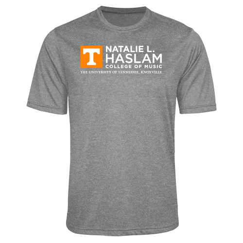  Grey Heather Performance Contender Tee - Natalie L Haslam College of Music - UTK